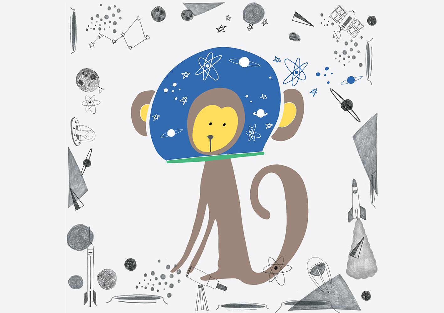 180711-產品開發圖樣設計-猴子(太空)